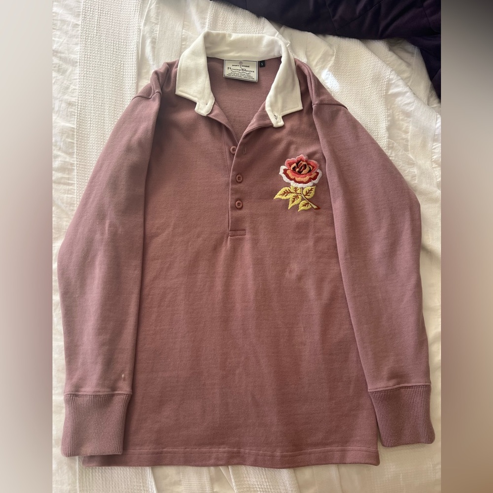 Rowing Blazers Dusty Rose Rugby Shirt